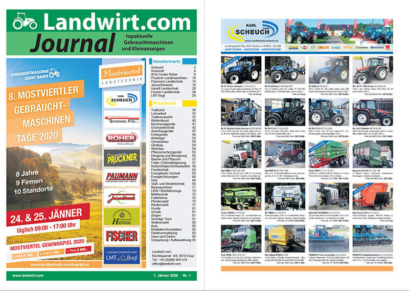 Landwirt.com Journal Sonderthema Mostviertler Gebrauchtmaschinentage 2020