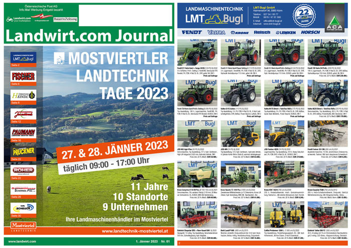 Landwirt.com Journal Sonderthema Mostviertler Landtechnik Tage 2023